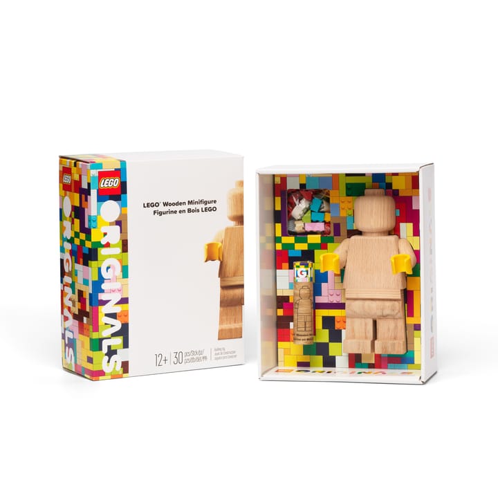 Mini statuetta in legno LEGO, Rovere insaponato Lego