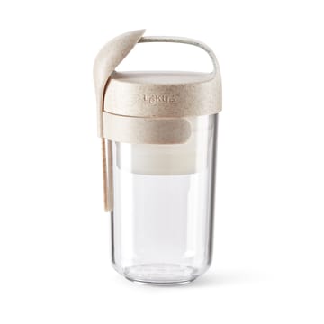 Contenitore Lékué To Go organico con cucchiaio beige - 0,4 L - Lékué