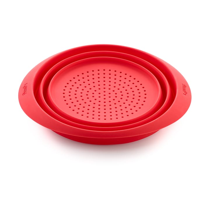 Scolapasta pieghevole in silicone Lékué, Rosso Lékué