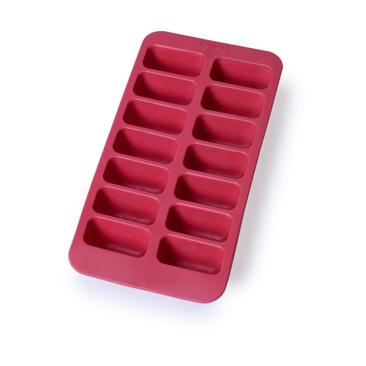 Stampo per cubetti di ghiaccio rettangolari in silicone con coperchio Lékué  - Rosso - Lékué