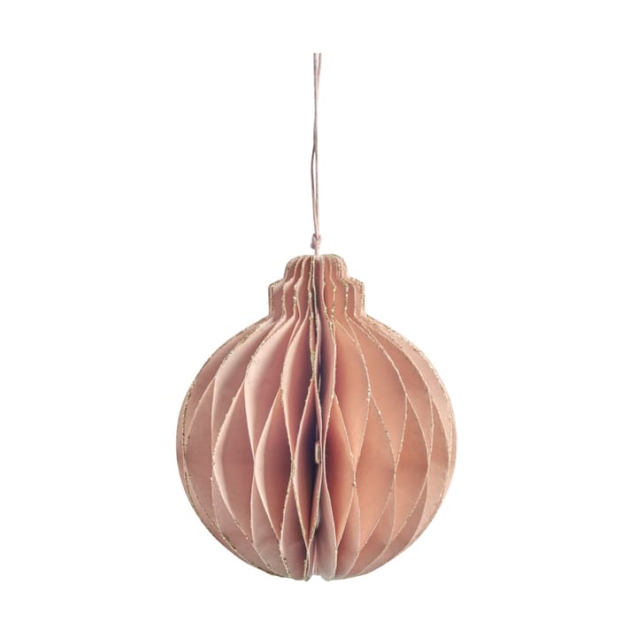 Decorazione natalizia Pappia 12 cm - Rosa, rotonda - Lene Bjerre