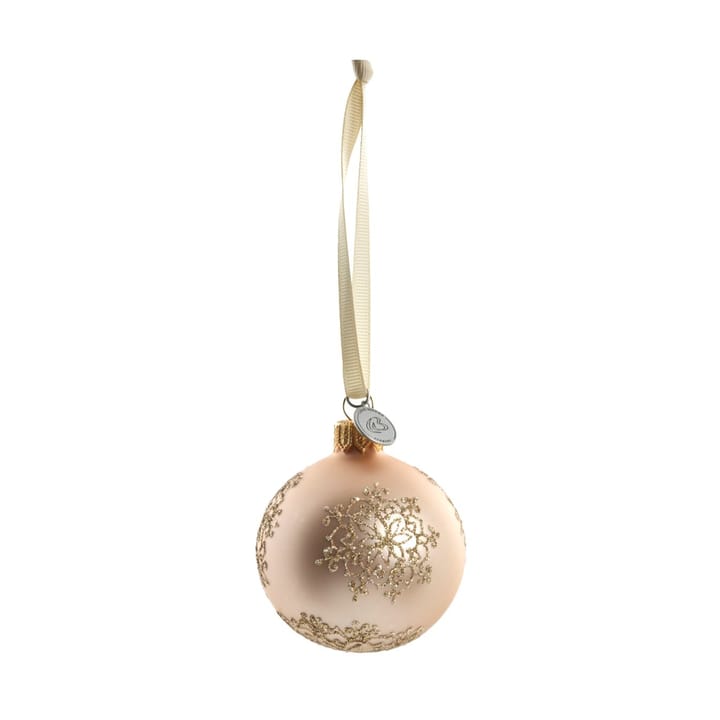 Pallina di Natale Cadelia Ø6 cm - Rosa, fiocco di neve - Lene Bjerre