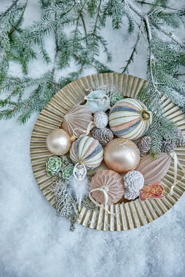 Pallina di Natale Cadelia Ø6 cm - Rosa, fiocco di neve - Lene Bjerre