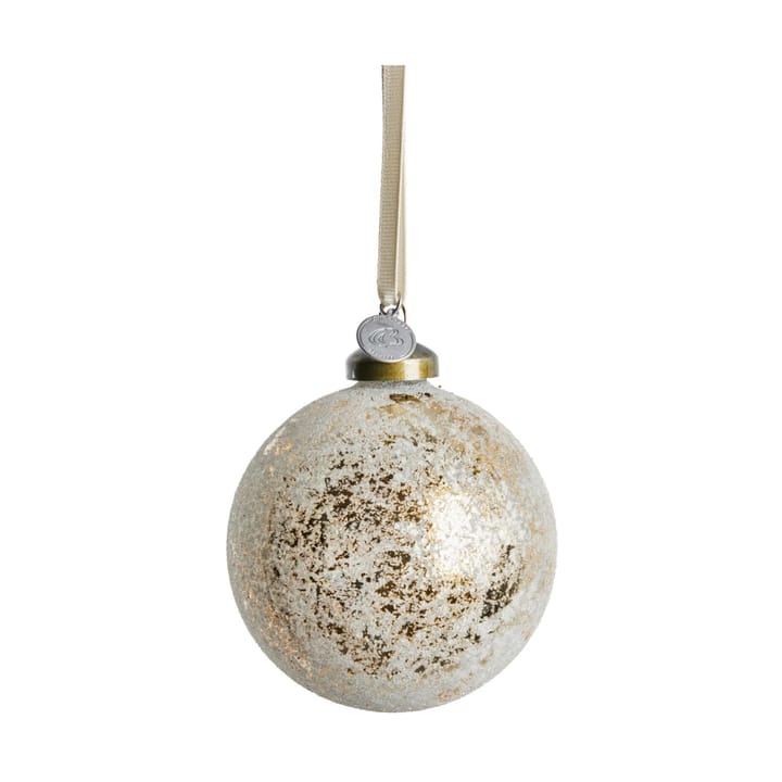 Pallina di Natale Clearena Ø8 cm - Off white-oro - Lene Bjerre