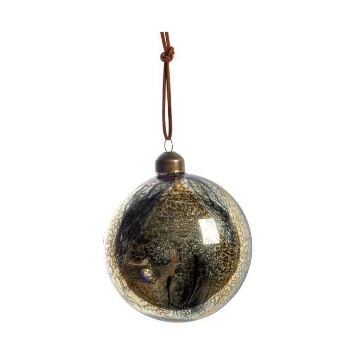 Pallina di Natale Nosille rotonda Ø 10 cm - Argento-oro - Lene Bjerre