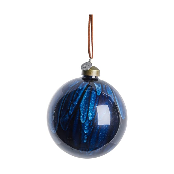 Pallina di Natale Nosille rotonda Ø 10 cm - Blu scuro - Lene Bjerre