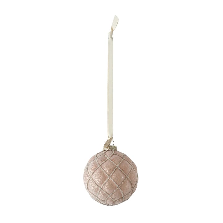 Sfera di Natale a rombi Norille Ø 8 cm - Cipria - Lene Bjerre