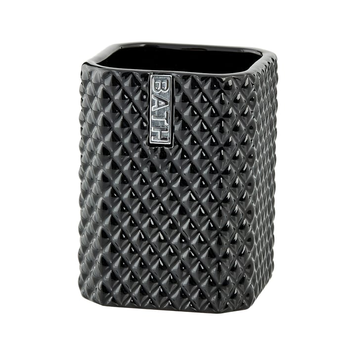 Tazza portaspazzolino Marion 10,5 cm - Nero-argento - Lene Bjerre