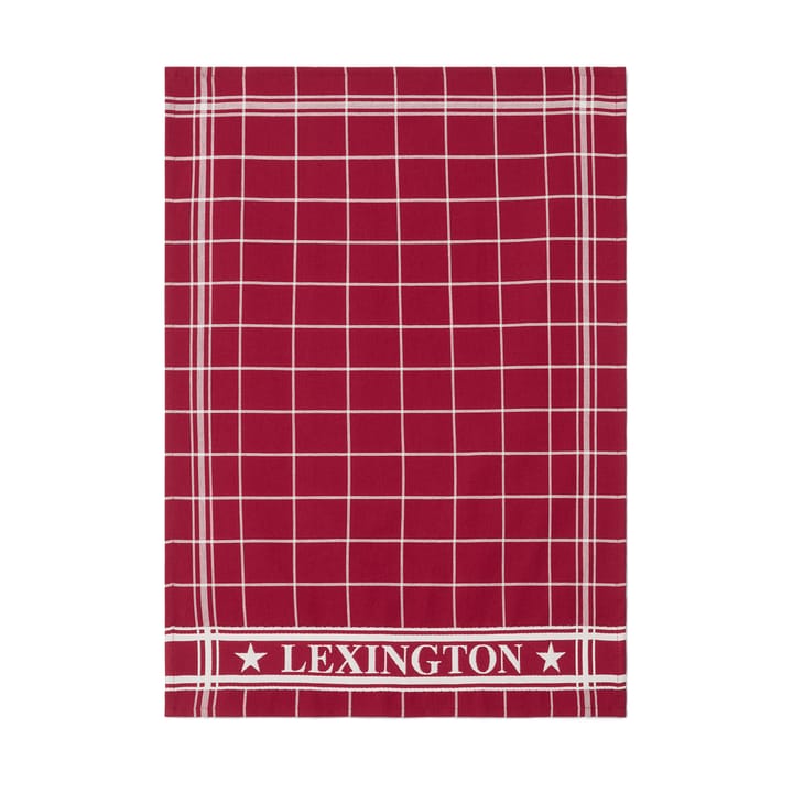 Canovaccio checked Lexington 50x70 cm, Rosso-bianco Lexington