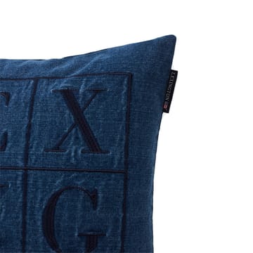 Copricuscino Icons Denim Logo 50x50 cm - Denim blue - Lexington