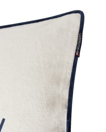 Copricuscino in cotone riciclato con logo stampato 50x50 cm - White - Lexington