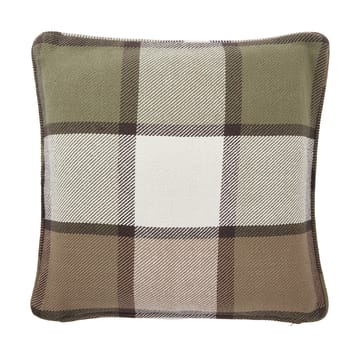 Copricuscino in twill pesante a quadri 50x50 cm - Olive - Lexington