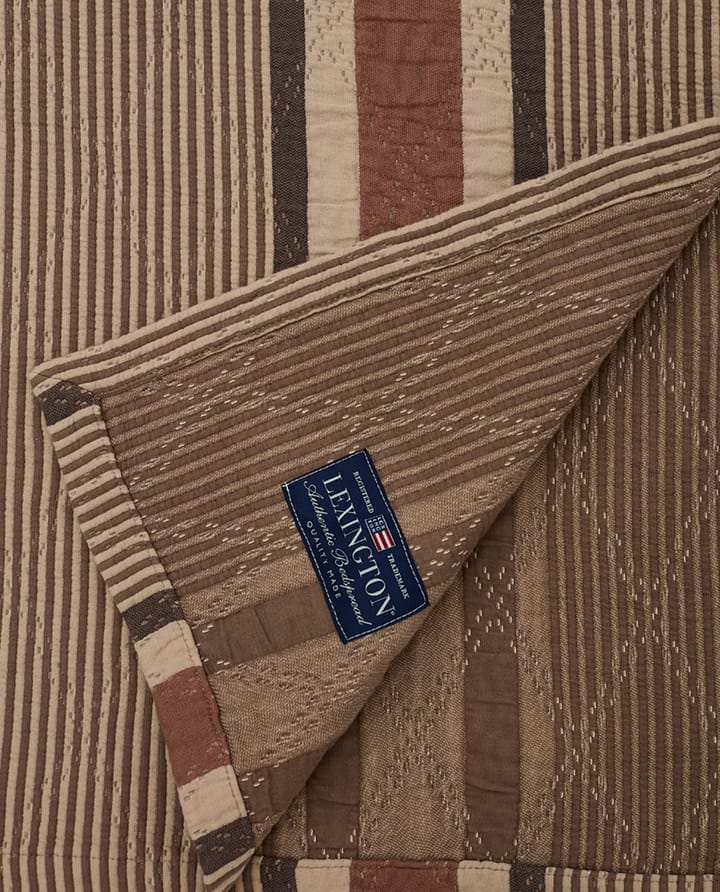 Copriletto trapuntato Side Striped Soft 160x240 cm, Beige Lexington