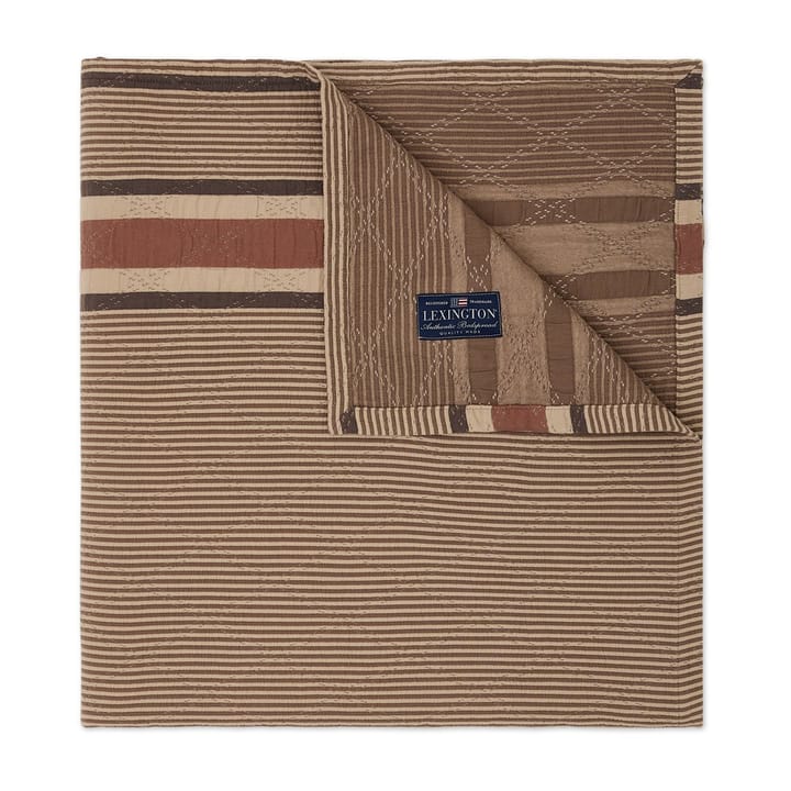 Copriletto trapuntato Side Striped Soft 240x260 cm, Beige Lexington