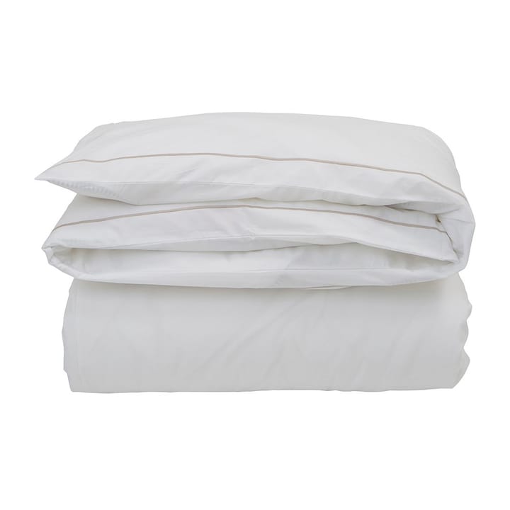 Copripiumino Hotel Percale 150x210 cm - Bianco-beige chiaro - Lexington