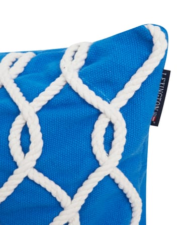 Cuscino Rope Deco Canvase 50x50 cm - Blu-bianco - Lexington