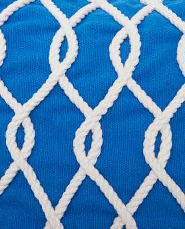 Cuscino Rope Deco Canvase 50x50 cm - Blu-bianco - Lexington