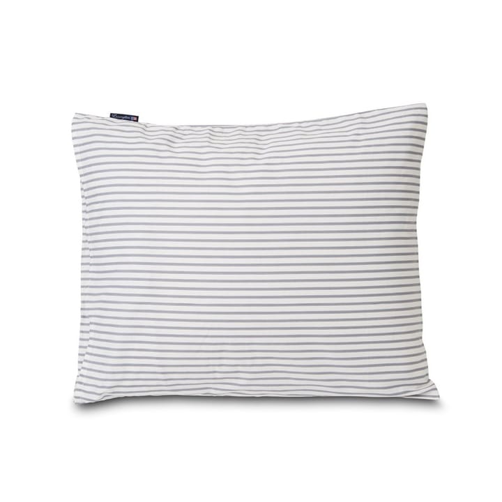 Federa a righe tencel Lexington 50x60 cm - bianco-blu acciaio - Lexington