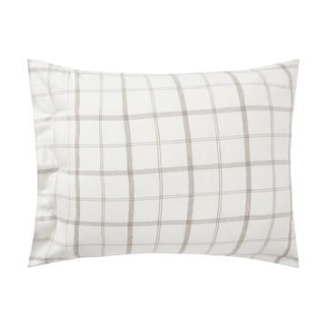 Federa Checked Flannel 50x60 cm - White-brown - Lexington