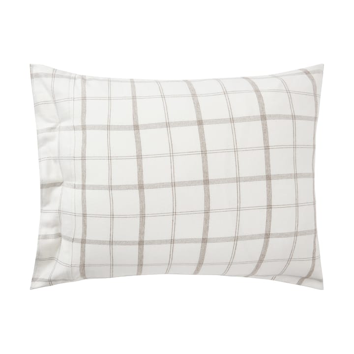 Federa Checked Flannel 50x60 cm, White-brown Lexington