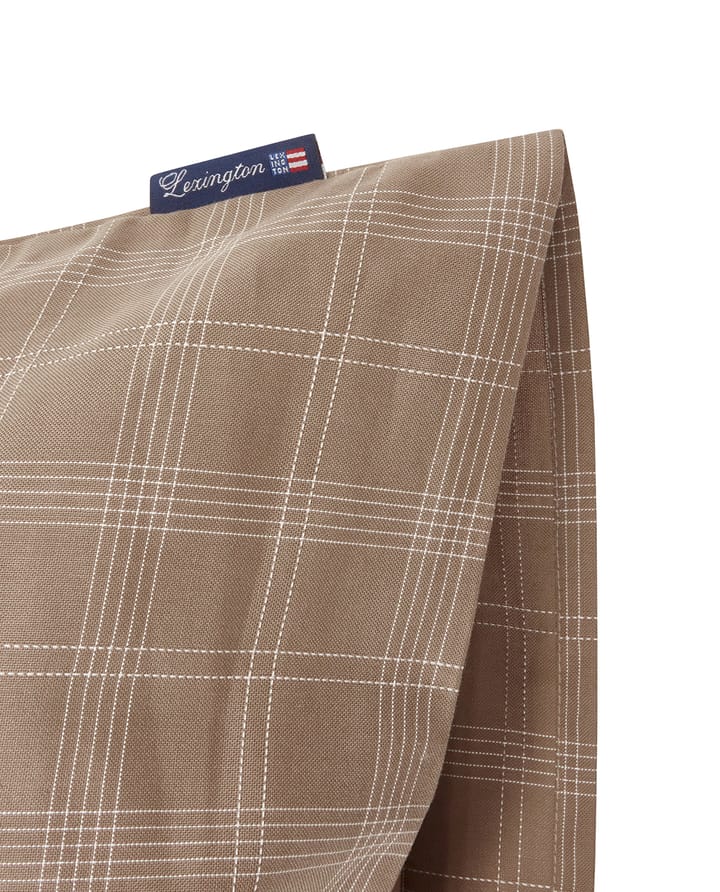 Federa Checked Pinpoint Oxford 50x60 cm, Brown Lexington