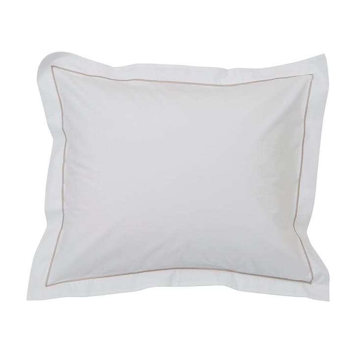 Federa Hotel Percale 50x60 cm - Bianco-beige chiaro - Lexington