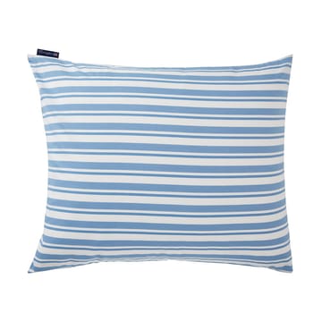 Federa in Cotone a Righe Poplin 50x60 cm - Bianco-Blu - Lexington