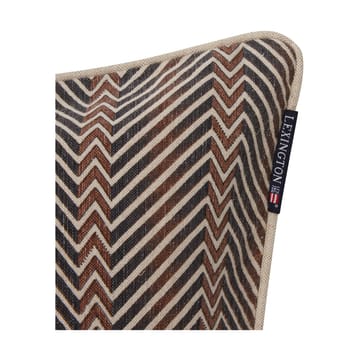 Federa stampata 50x50 cm Zig Zag  - Brown-beige - Lexington