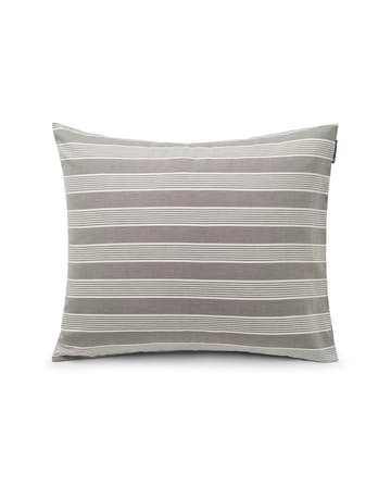 Federa Striped in cotone lyocell 50x60 cm - Grigio-bianco - Lexington