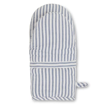 Guanto da forno Icons Herringbone Striped  - blu-bianco - Lexington