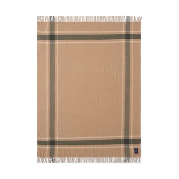 Plaid riciclato a quadri Frame 130x170 cm - Beige-verde - Lexington