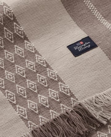 Runner da tavola a righe Jacquard 50x250 cm - Beige - Lexington