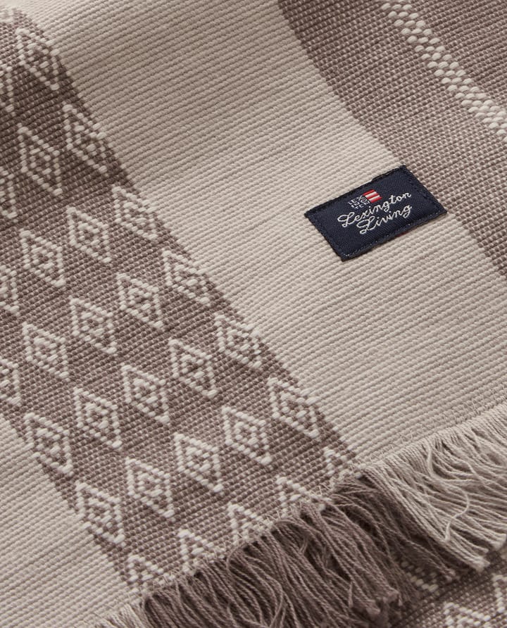 Runner da tavola a righe Jacquard 50x250 cm, Beige Lexington