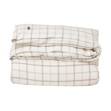 Set da letto Checked Flannel 150x210 cm - White-brown - Lexington