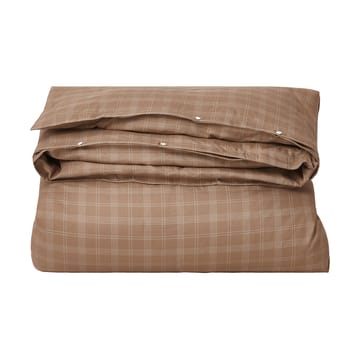 Set da letto Checked Pin Point Oxford 150x210 cm - Brown - Lexington