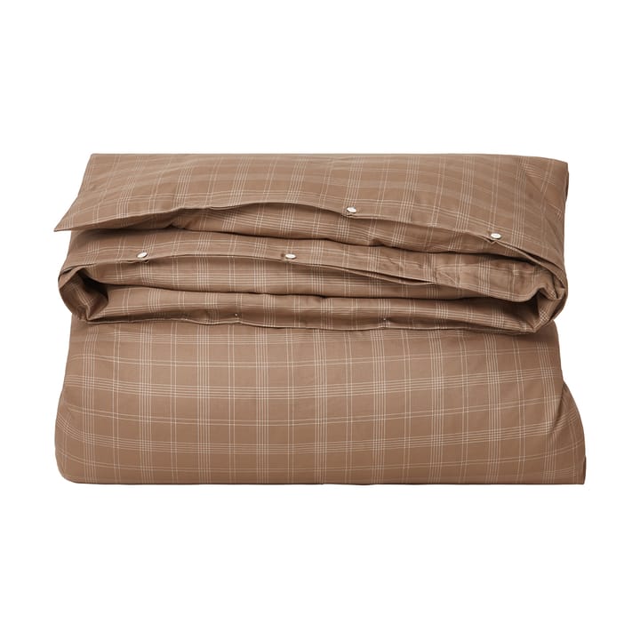 Set da letto Checked Pin Point Oxford 150x210 cm, Brown Lexington