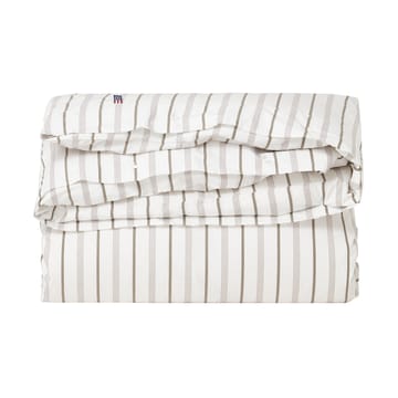 Set da letto in Cotone a righe Poplin 220x220 cm - White - Lexington