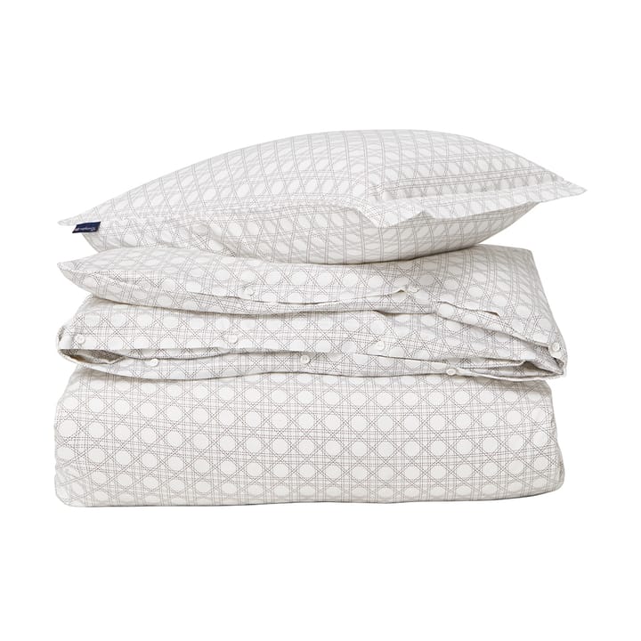 Set da letto Rattan Printed 150x210 cm - White - Lexington