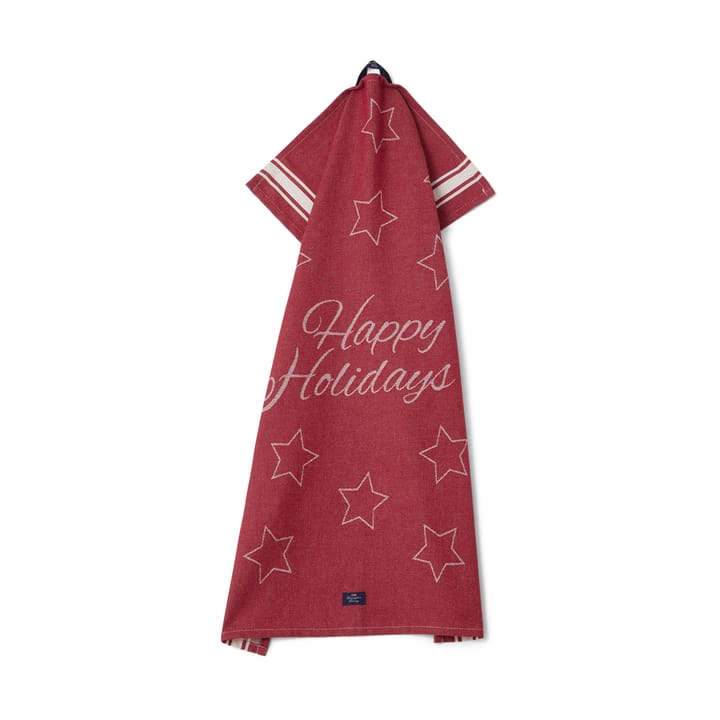 Strofinaccio da cucina Happy Holidays 50x70 cm - Rosso - Lexington