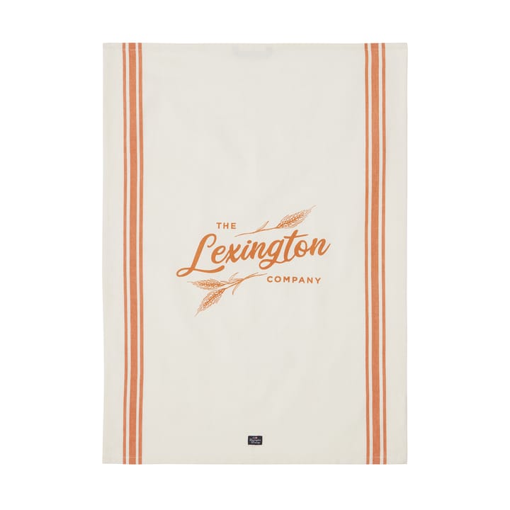 Strofinaccio da cucina in cotone biologico 50x70 cm, White-orange Lexington