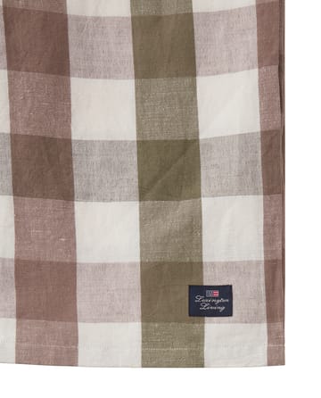 Tovaglia Checked Cotton Linen 150x250 cm - Olive - Lexington