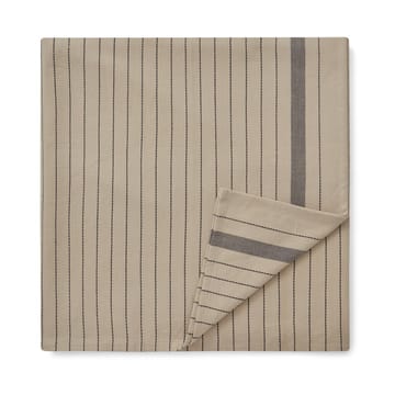 Tovaglia in cotone biologico Striped 150x250 cm - Beige-dark gray - Lexington