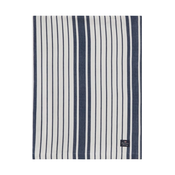 Tovaglia in cotone biologico Striped 150x250 cm - Navy - Lexington