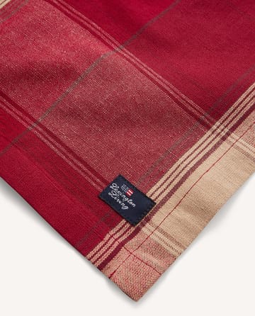 Tovaglietta quadrettata in lino-cotone 40x50 cm - Rosso-beige - Lexington