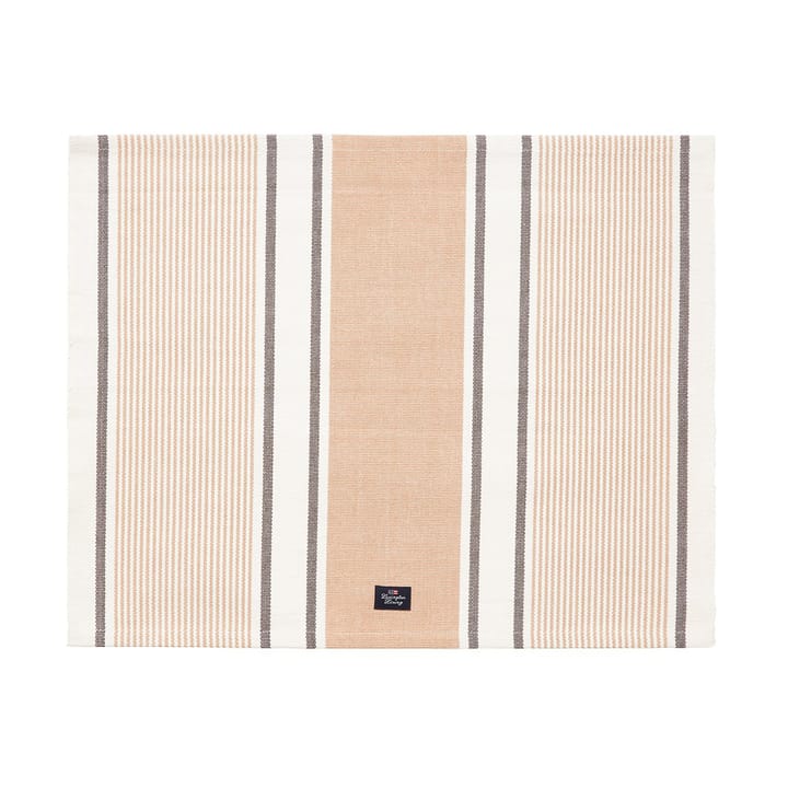Tovaglietta Striped in cotone biologico 40x50 cm - Beige - Lexington