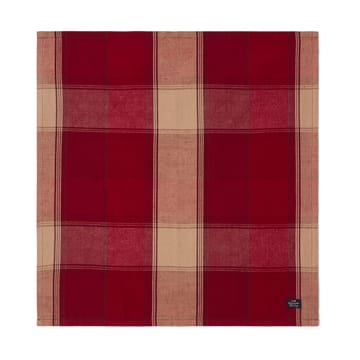 Tovagliolo di lino-cotone a quadri 50x50 cm - Rosso-beige - Lexington