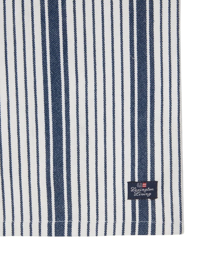 Tovagliolo in cotone biologico Striped 50x50 cm, Navy Lexington