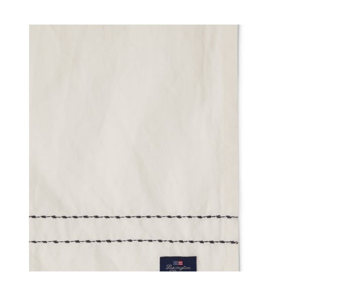 Tovagliolo in tessuto Cotton Linen Stitches 50x50 cm - Bianco sporco - Lexington