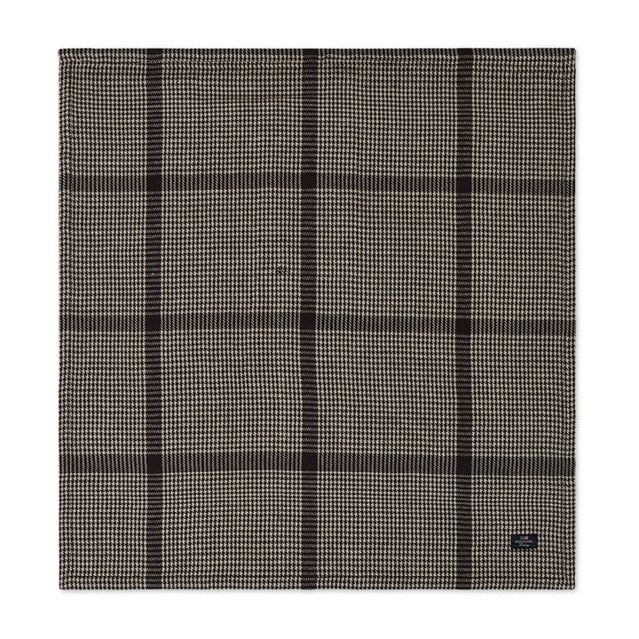 Tovagliolo in tessuto di lino cotone Pepita Check, 50x50 cm - Grigio scuro-beige - Lexington