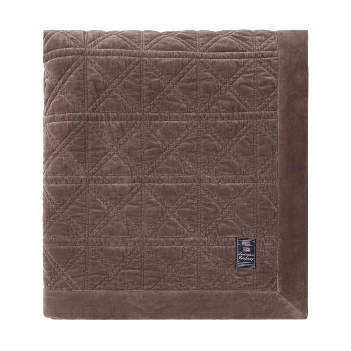 Trapunta in velluto trapuntato Rattan 260x240 cm, Brown Lexington